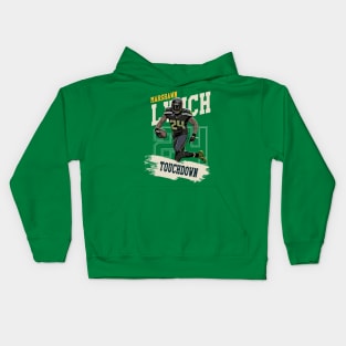 marshawn lynch touchdown Kids Hoodie